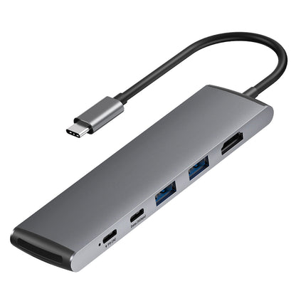 NATNEWAL 7 in 1 USB C Hub with HDMI port, 2*USB 3.0, 1* USB C,  100W PD and SD/Micro SD Card slots