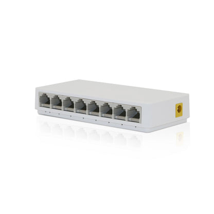 NATNEWAL 8-Port Gigabit Ethernet Network Hub, Office Ethernet Splitter, Plug-and-Play, Silent Operation, Desktop or Wall Mount