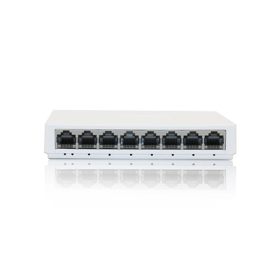 NATNEWAL 8-Port Gigabit Ethernet Network Hub, Office Ethernet Splitter, Plug-and-Play, Silent Operation, Desktop or Wall Mount