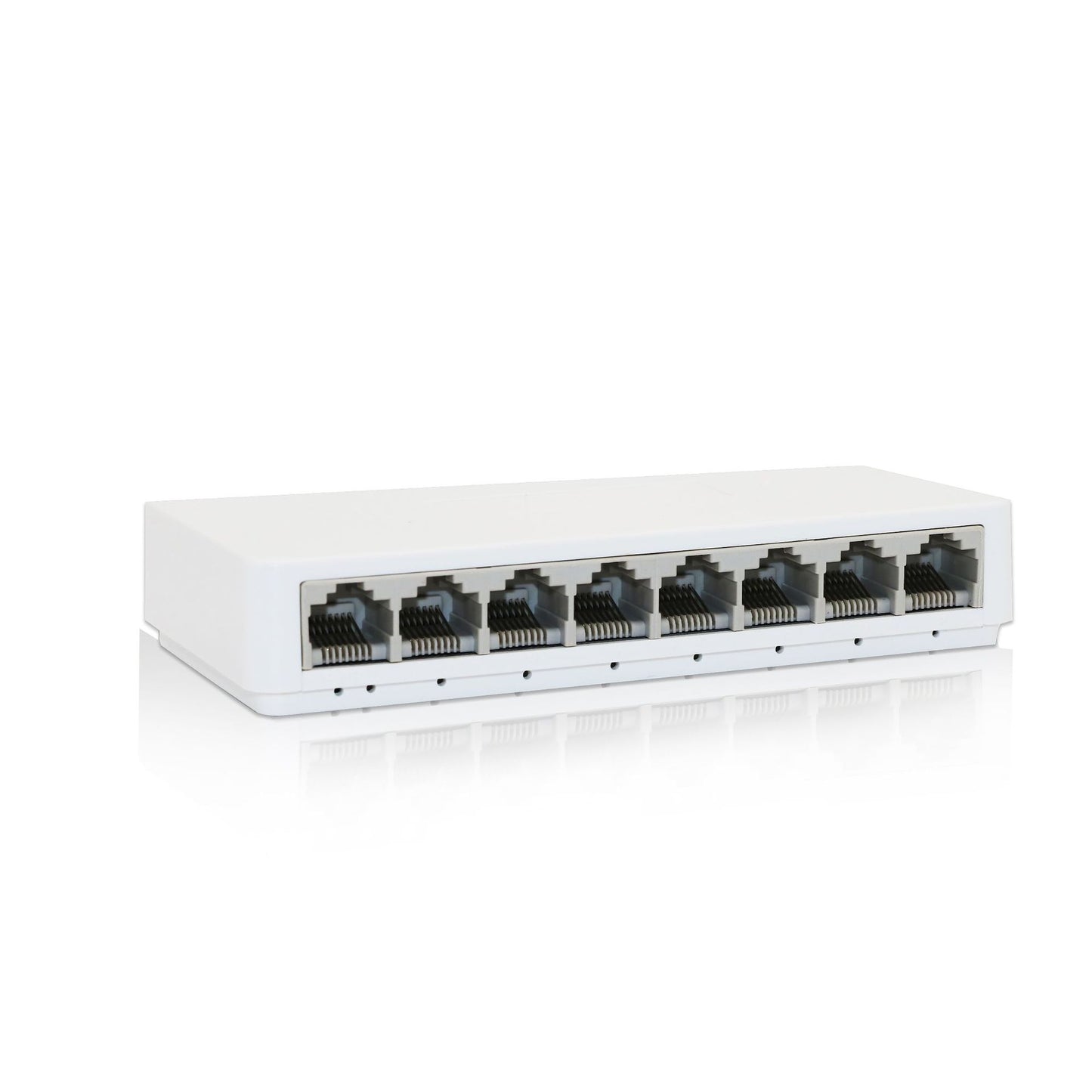 NATNEWAL 8-Port Gigabit Ethernet Network Hub, Office Ethernet Splitter, Plug-and-Play, Silent Operation, Desktop or Wall Mount